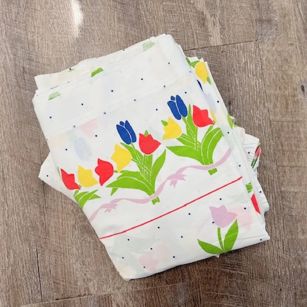 Vintage Full Size‎ Tulip Sheet Set Cannon